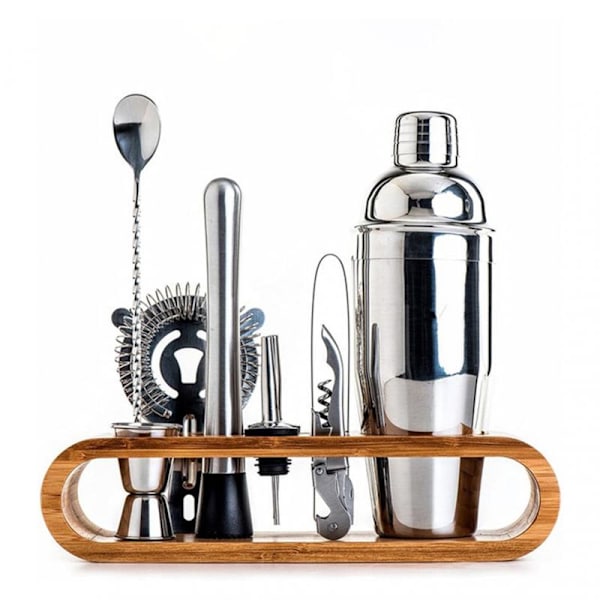 10 delar Cocktail Shaker Set 750ML Kit Bartender Kit Shakers