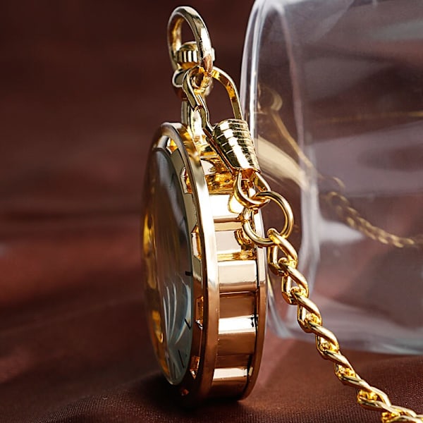 1PC gyllene redskap mekanisk watch med kedja,