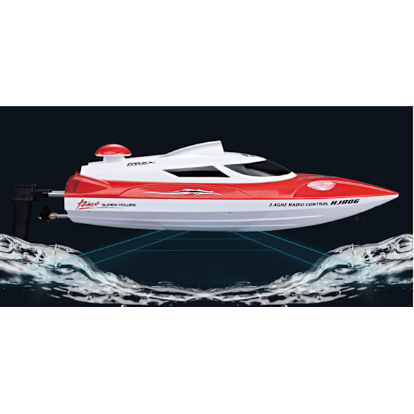 RC High Speed Båt Vattentät Racing Dual Motor Model