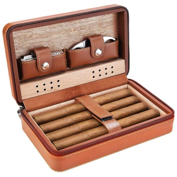 Cigarrförvaring Cigarr Humidors Cigarr Humidor Case Portable