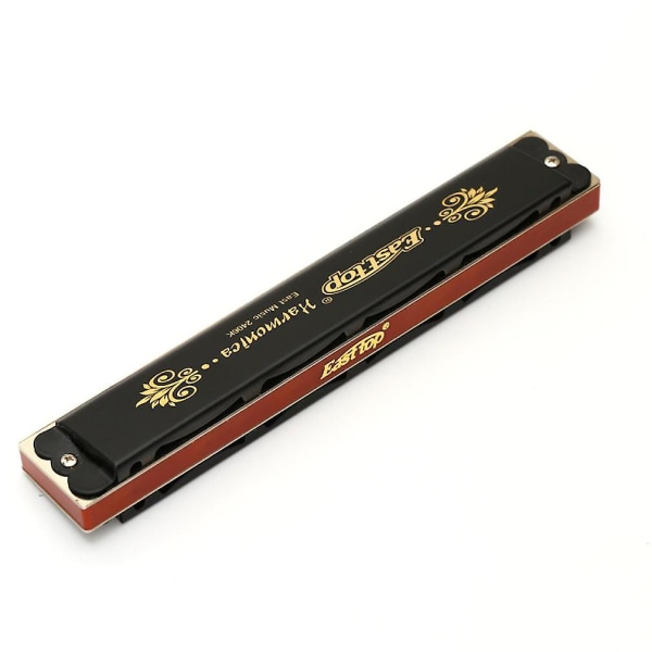 24 Hål Polyfoni Munspel Key Of C Harmonica Instrument