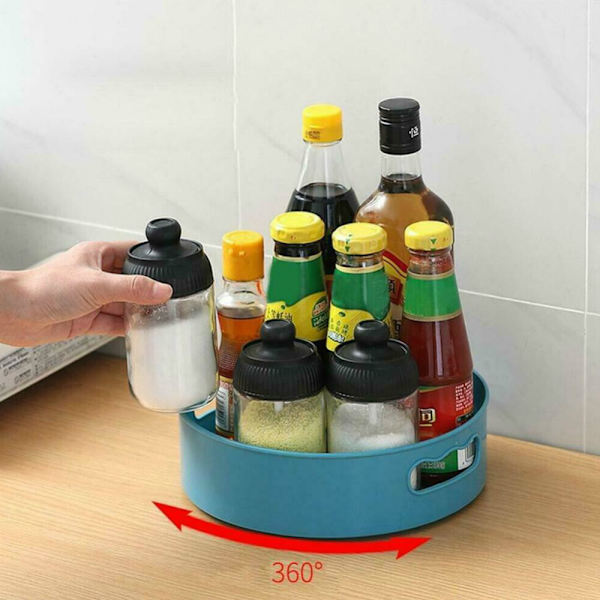 Multifunktion 360 Roterande bricka Kök Kryddburk Organizer