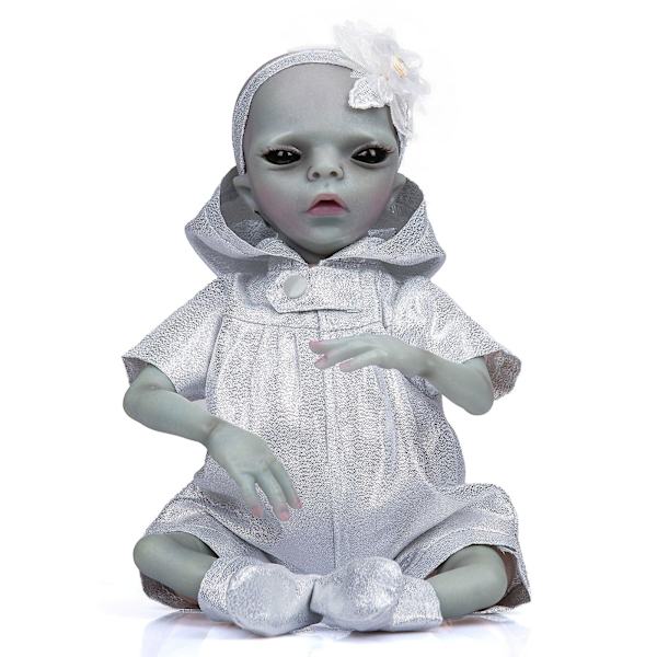 14 tums Reborn Baby Alien färdig docka som detaljerad bild