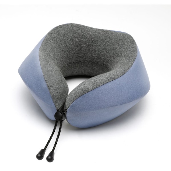 Memory bomull U-formad kudde, silkeslen och andas liten Blue