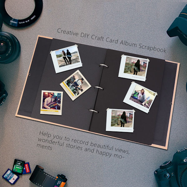 30 sidor DIY Album Scrapbook Heart Series Craft Paper DIY