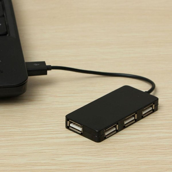4 portar USB Hub Höghastighets USB 2.0 Hub Multi USB Splitter