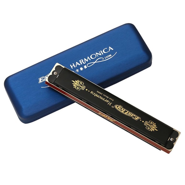 24 Hål Polyfoni Munspel Key Of C Harmonica Instrument