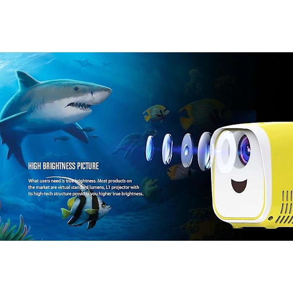 Vivibright L1 LCD-projektor 1000 Lumens Barnpresent