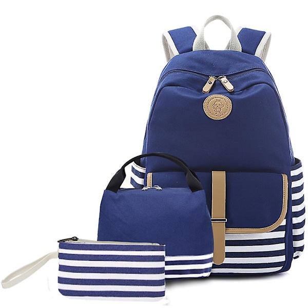 3st Pojkar Flickor Ryggsäck Skolväska Cooler Lunch Box Penna