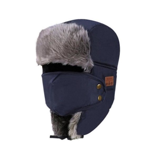 Bluetooth Winter Trapper Ushanka vindtät hatt, mössa