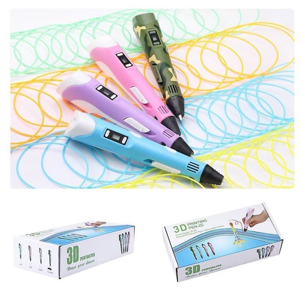 Gör-det-själv 3d-penna med 1,75 mm Pla-filament kreativ leksaksfödelsedag