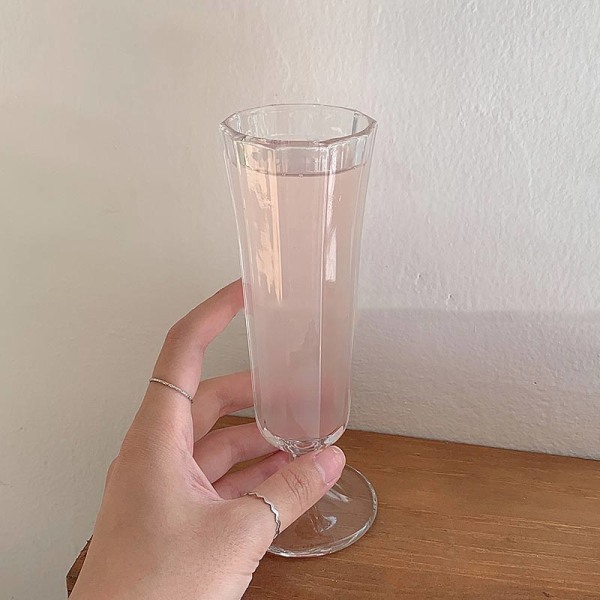 Fransk stil Glas Cup Transparent Champagne Bägare Glas e61e | Fyndiq