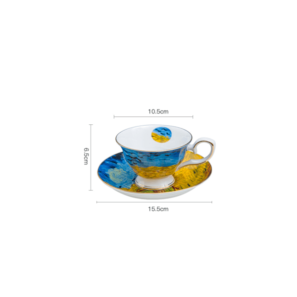 Fine Bone Kina set Fat Van Gogh set teservis