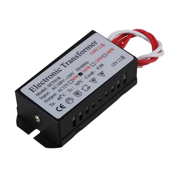 105W AC 110v till 12v elektronisk transformator för Mr11/mr16