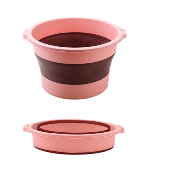 PP+TPR fotbadshink, infällbar bärbar fot Pink