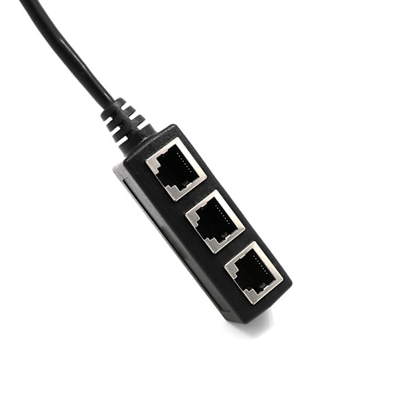RJ45 LAN-kontakt Ethernet-nätverksdelaradapter 1 hane