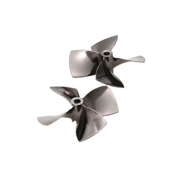 Modell Båt Svart Propeller 4-bladig Zink Alloy Propeller
