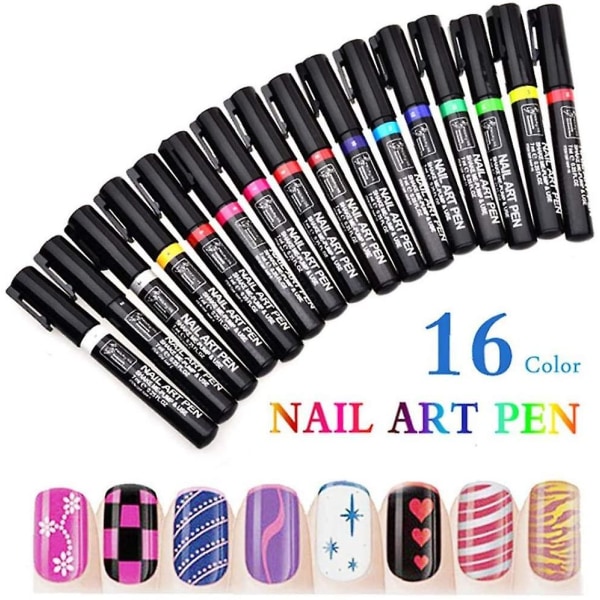 Nail Art Pens Set Lack Polish Dekorera Design Naglar,