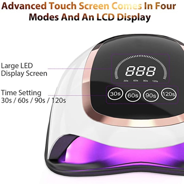 Led-ljus för spik-led-display Touch-knapp Ugnsgelnaglar