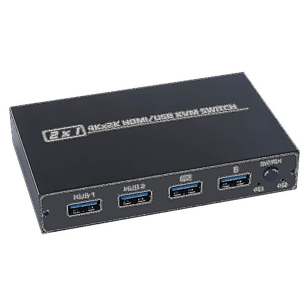 2-ports Hdmi USB Kvm 4k Switch Splitter för delad bildskärm