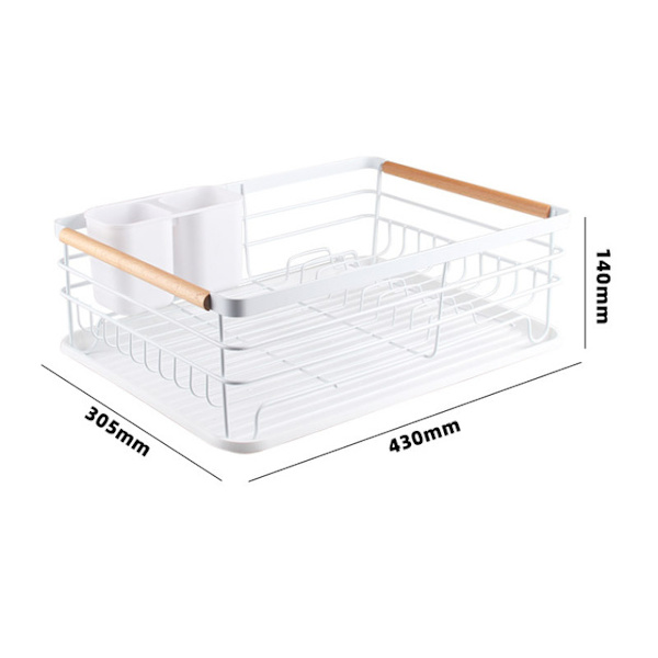 Metalltallrik Dish Drainer Rack Diskar Chopstick Hållare Nordic