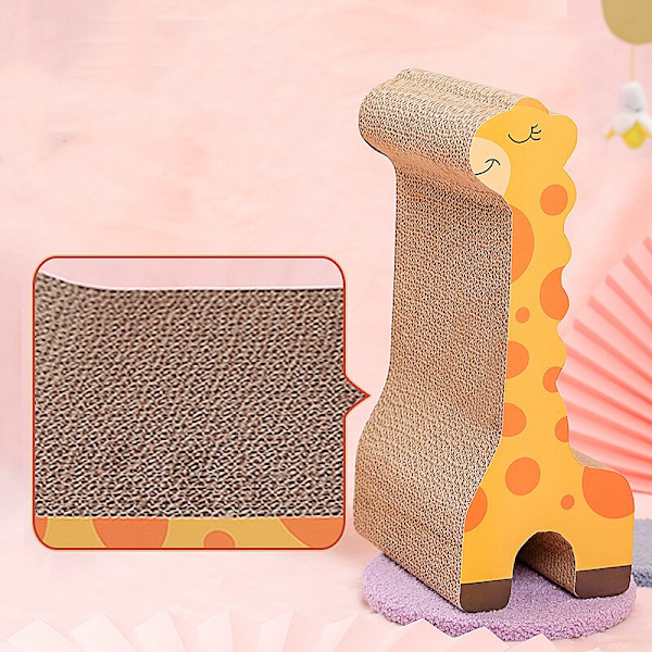 Cat Scratch Kartong Oval korrugerad Scratch Pad Lounge Bed