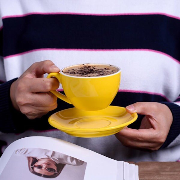 Keramisk latte latte kaffekopp i europeisk stil Small Luxury