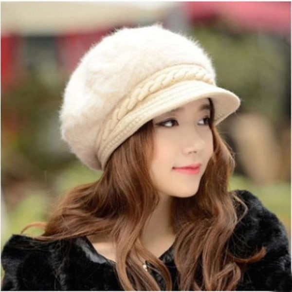 Vinter Dammode Tjocka Varm Stickad Ull