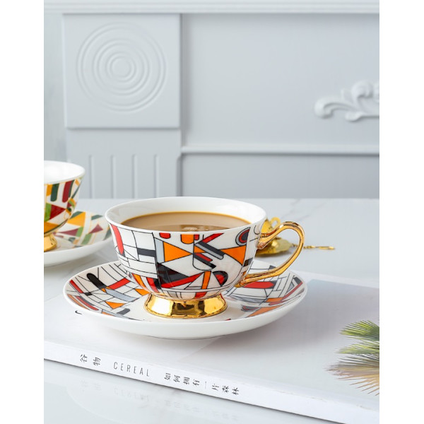 Kaffekopp och fat Brittiskt Afternoon Tea Cup Maträtt Set