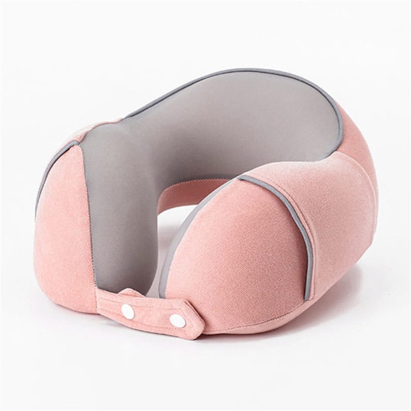 Memory bomull U-formad kudde, liten, andas, långsam Pink