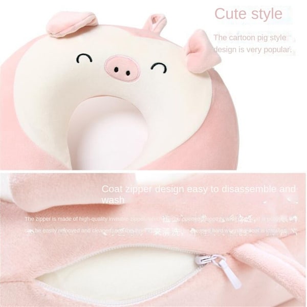Memory Cotton U-formad kudde, Slow Rebound Compact,
