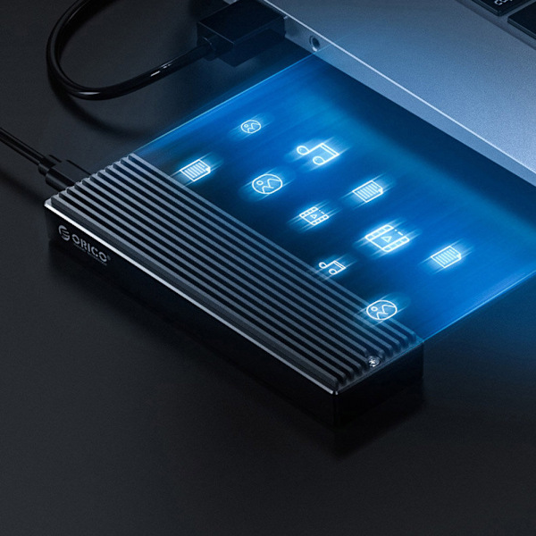 5 Gbps M.2 NVME SSD-kapsling Type-C Solid State Drive Mobil