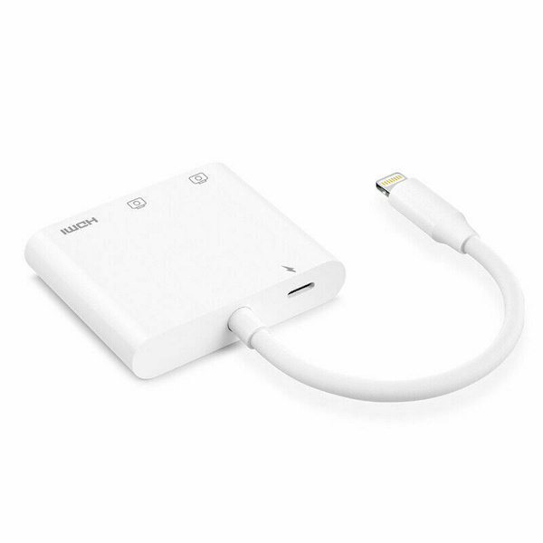Lightning HDMI-kabel USB 3.0 PD kamera AV-adapter för iPhone