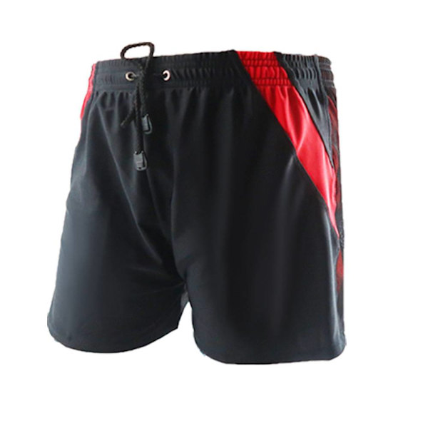 Lösa badbyxor för män i Plusstorlek, Antireflex hög elastisk Red XXXXXL