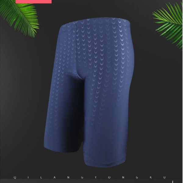 Badbyxor Boxer för män, lösa boxershorts Blue XL