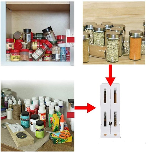 Kök Spice Organizer Rack Multi Roterande förvaring
