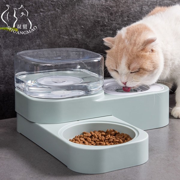 Husdjur Hund Katt skål Automatisk matare Fontän Vatten Dricka