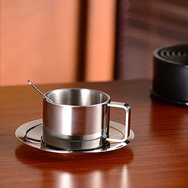 Set Dubbelväggig värmebeständig modern servis
