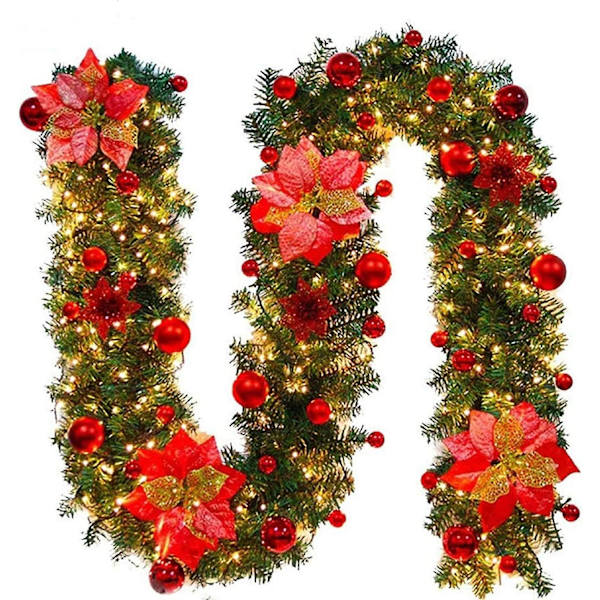 Julgirland, julgirland med ljus, utomhus