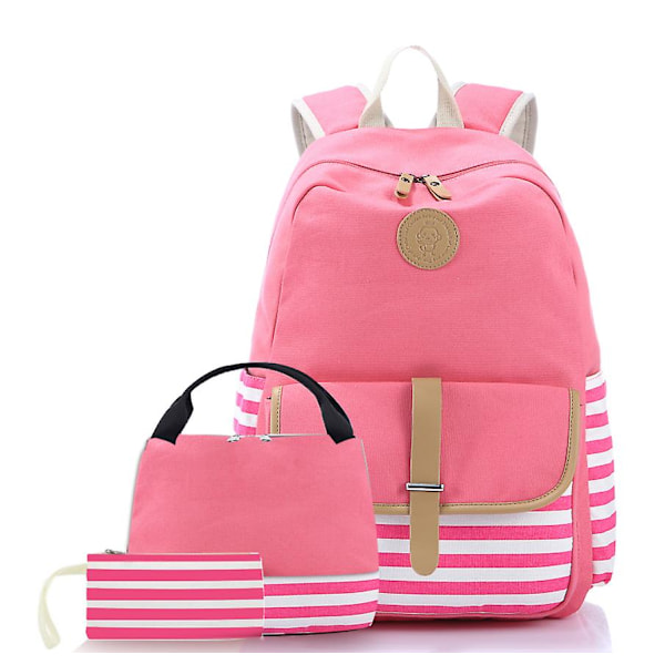 3st Pojkar Flickor Ryggsäck Skolväska Cooler Lunch Box Penna