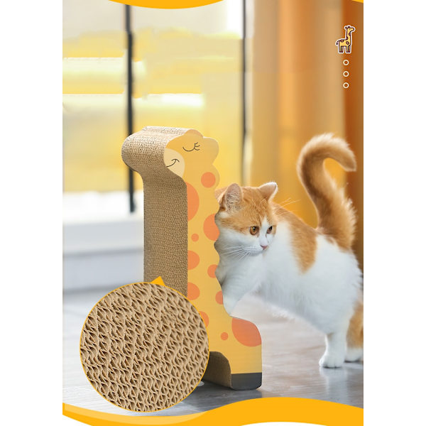 Cat Scratch Kartong Oval korrugerad Scratch Pad Lounge Bed