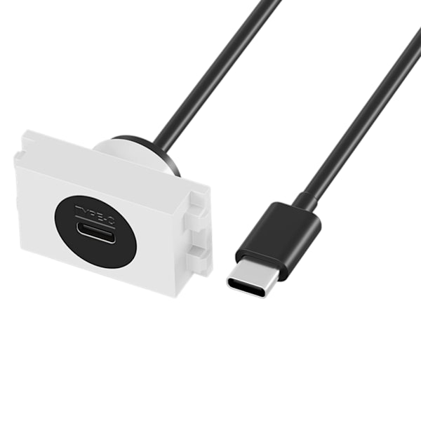 USB C han til hun kabel Type C stik vægpanel til opladning og data
