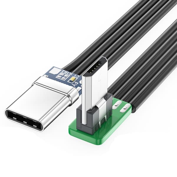 TypeC MicroUSB2.0 nauhakaapeli litteä joustava FPC TypeC MicroUSB 90 astetta