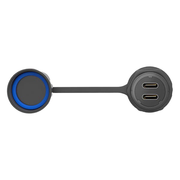 Vattentäta Dubbla USB C-kontakter 10Gbps Snabb Dataöverföring ABS