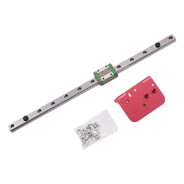 til Ender3 X-akse lineær guide opgraderingssæt 310mm/375mm med fast bagplade