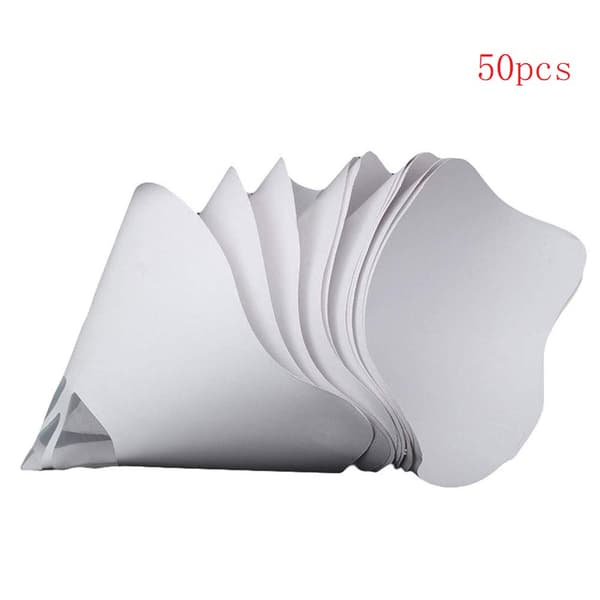 50/100 st Trattpapper 3D-skrivartillbehör Vit Tjockare Filter