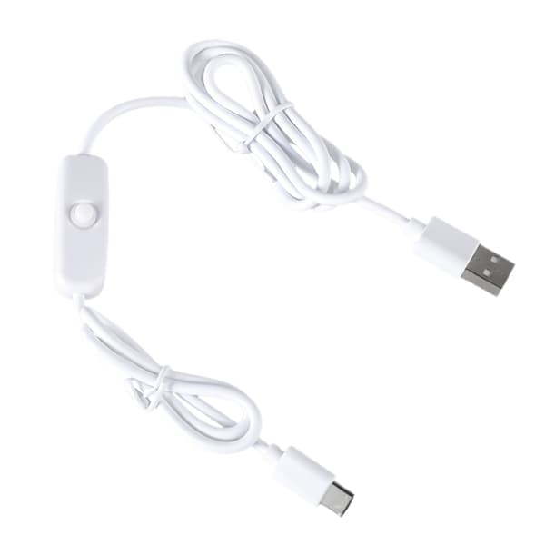 USB til Type C strømkabel med kontakter til tablets, telefoner, 5V 3A opladerkabel