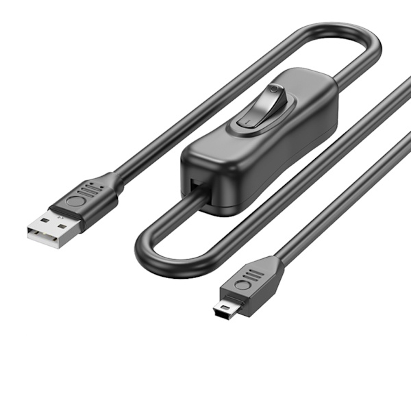 30-500cm USB-USB-jatkojohto virtakytkimellä, 30Mbps datakaapeli