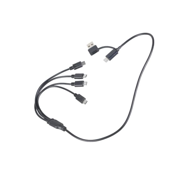 Samtidig 4 enheds kabel USB Type C og 2.0 til Micro 5pin USB 5V