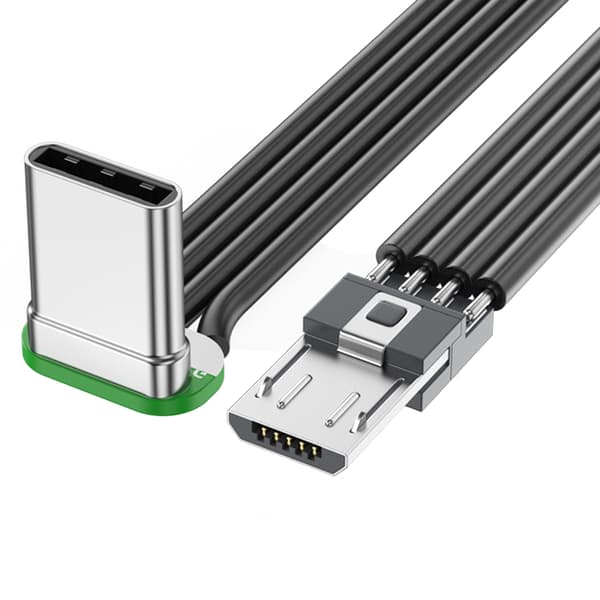 USB C - USB-kaapeli nopea USB C -sovitin 480 Mbps 90 asteen kulmaliitin
